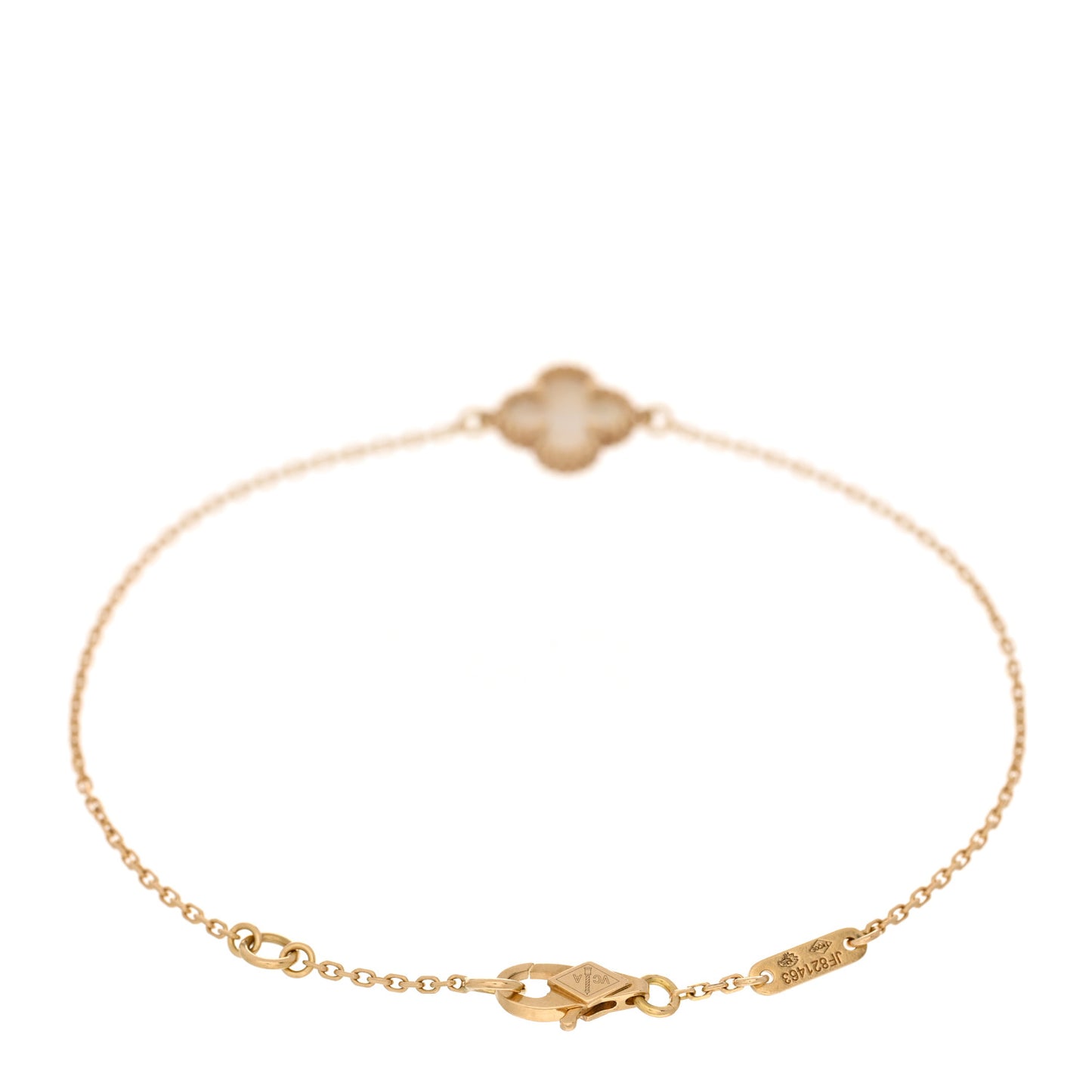 18K Yellow Gold Mother of Pearl Sweet Alhambra Bracelet