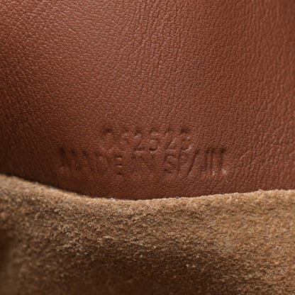 Loewe Nappa Calfskin Suede Medium Flamenco Landscape Knot Clutch Pecan Parrot Pink 7 of 10