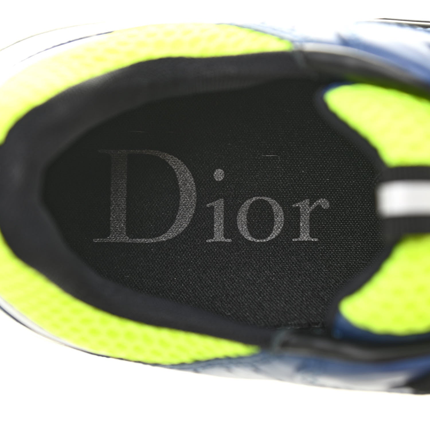 Christian Dior Technical Mesh Calfskin Mens B22 Sneakers 39.5 Blue Beige 13 of 16