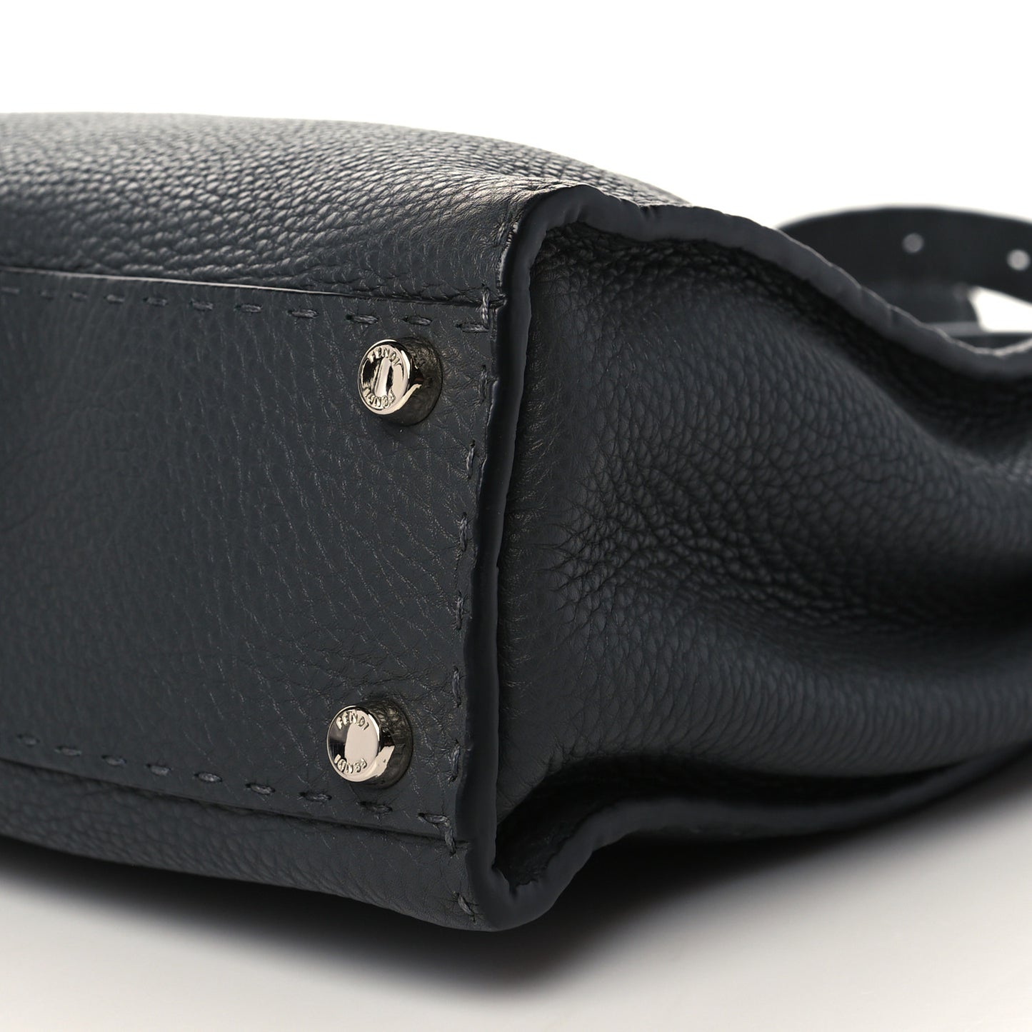Cuoio Romano Selleria Bi-Color Medium Peekaboo Iconic Satchel Asfalto Latte