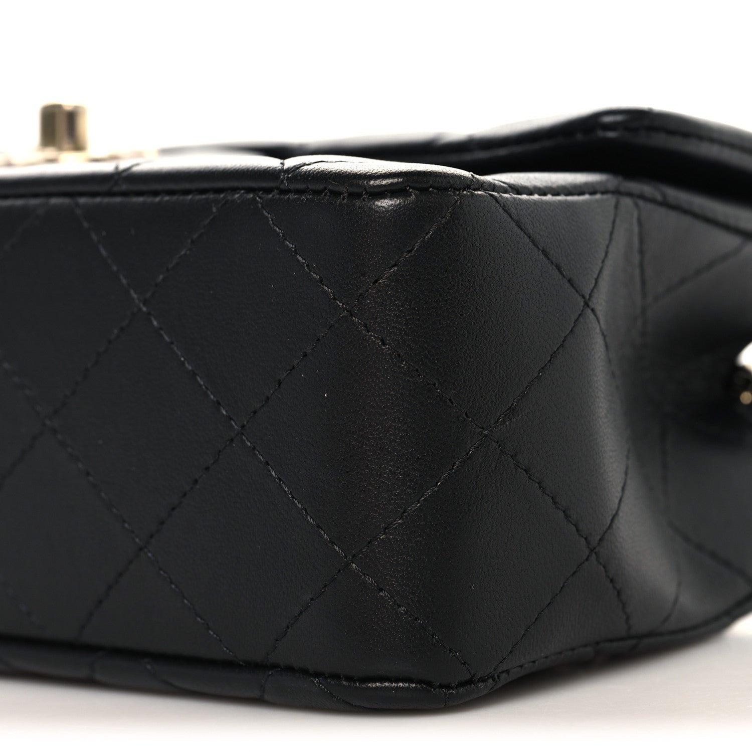 Chanel Lambskin Quilted Mini Rectangular Flap Black 10 of 11