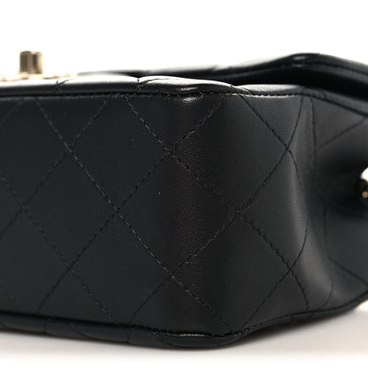 Chanel Lambskin Quilted Mini Rectangular Flap Black 10 of 11
