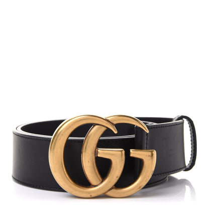 Gucci Calfskin Double G 40mm Belt 75 30 Black 1 of 5