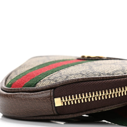 Gucci GG Supreme Monogram Web Ophidia Utility Belt Bag 95 38 Beige Ebony New Acero 14 of 16