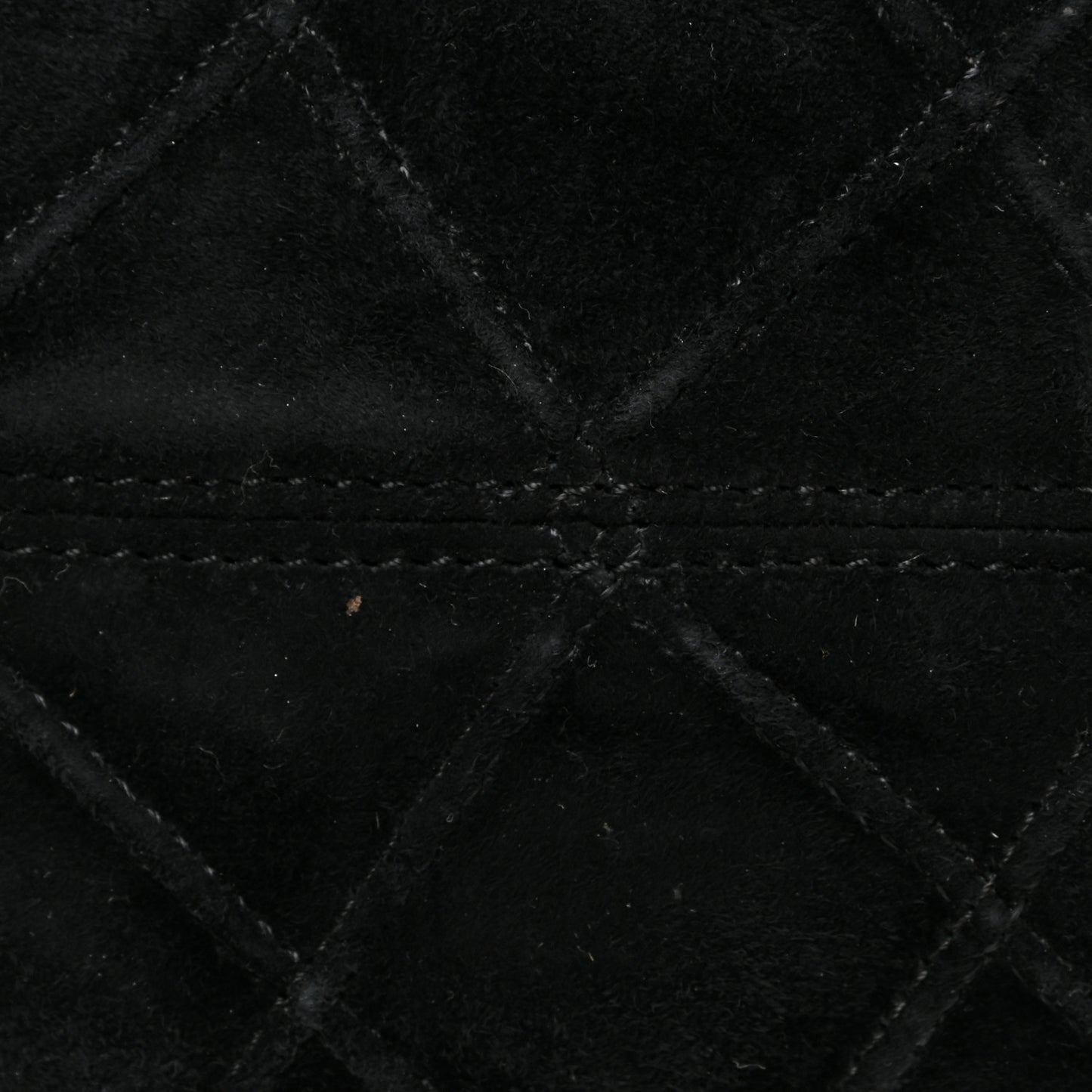 Suede Stitched Hobo Black