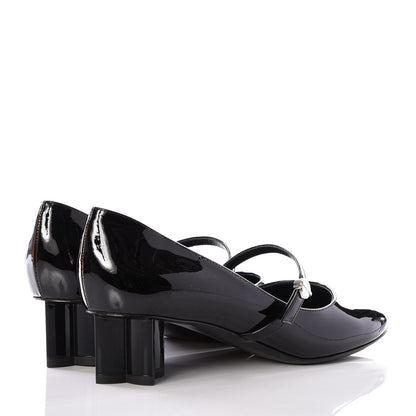 Louis Vuitton Patent Uniformes Silhouette Pumps 37.5 Black 4 of 11
