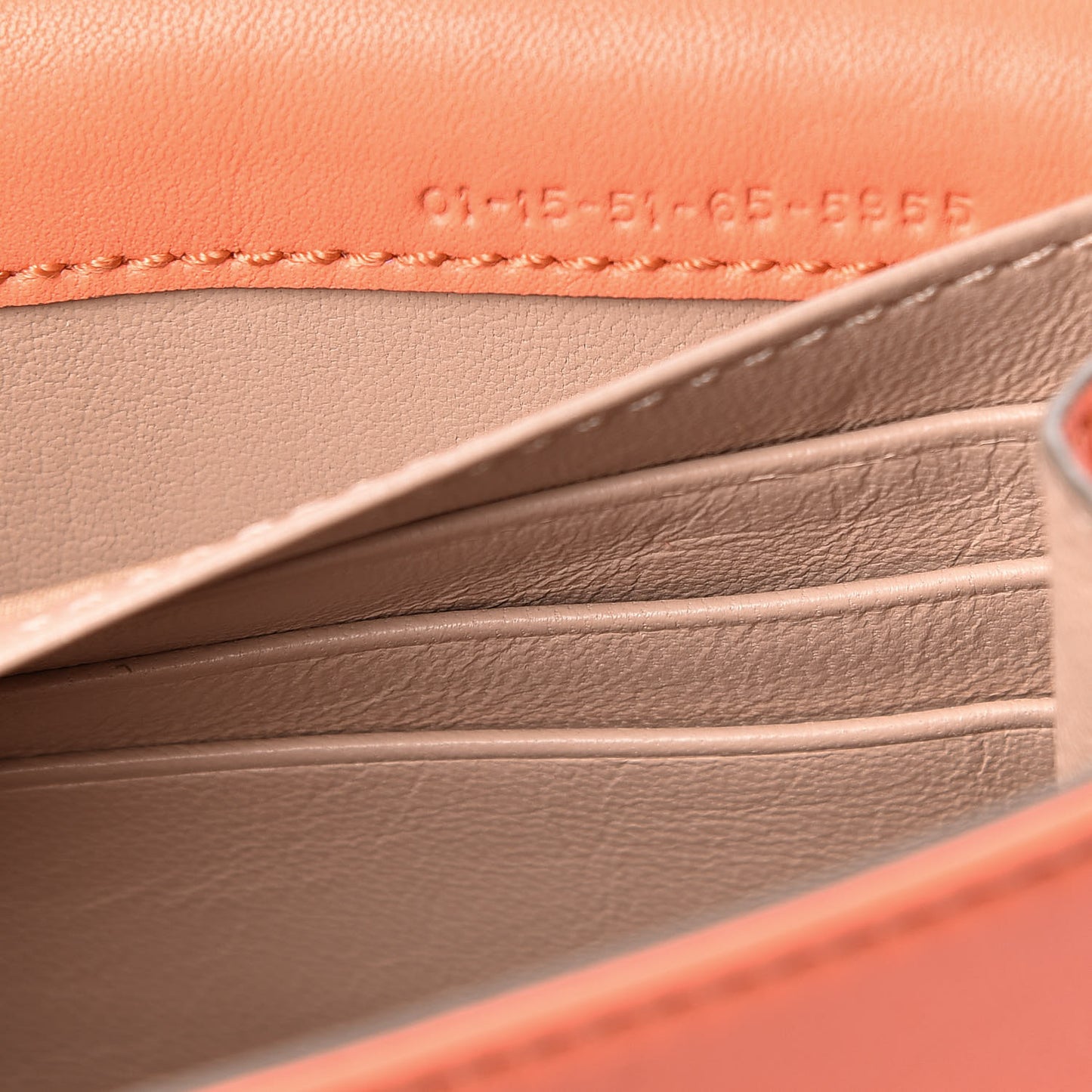Lambskin Bow Wallet On Chain