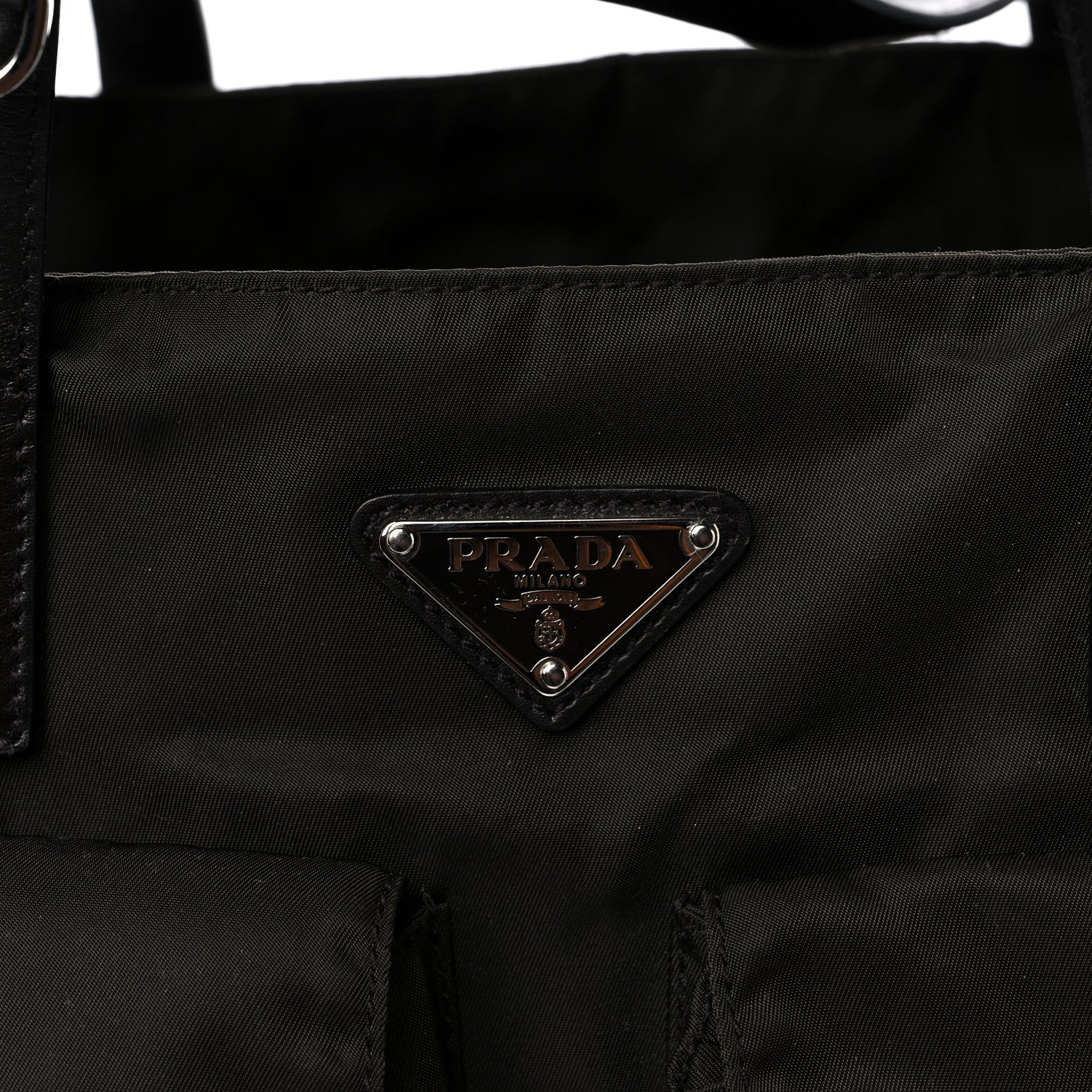 Prada Nylon Vela Shopping Tote Ebano 11 of 13