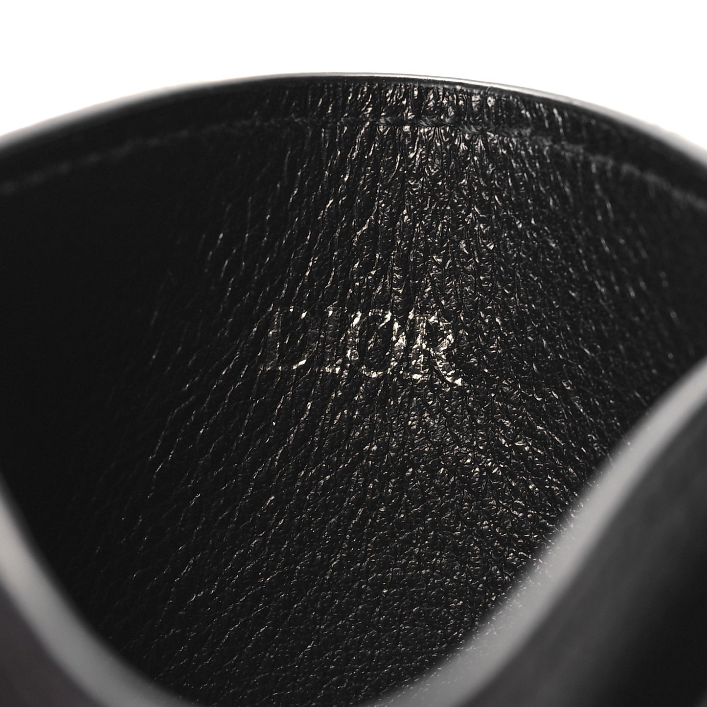 HOMME Grained Calfskin CD Icon Card Holder Black
