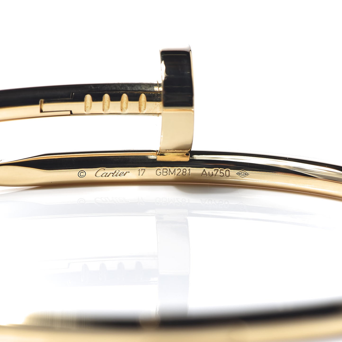 18K Yellow Gold Juste Un Clou Bracelet 17