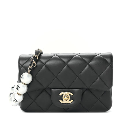 Chanel Lambskin Quilted Mini My Precious Waist Bag Black 1 of 9