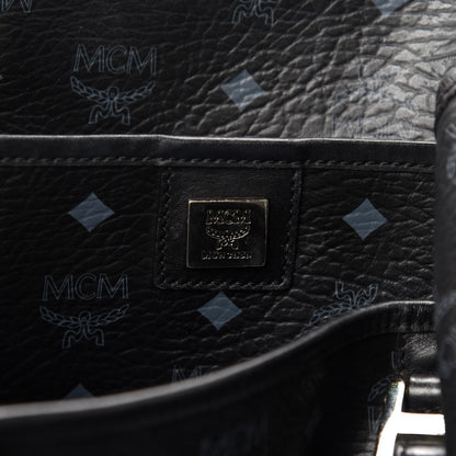 MCM Visetos Shopping Tote Black 12 of 13
