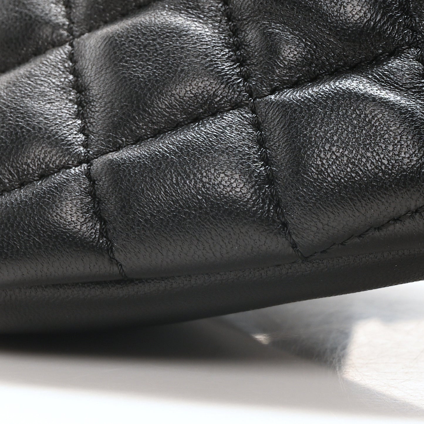 Nappa Quilted Medusa Belt Bag Black