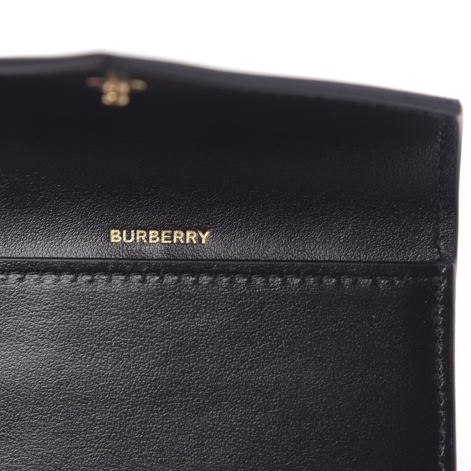 Burberry Lambskin Quilted Check Folding Wallet Black 7 of 12