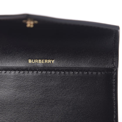 Burberry Lambskin Quilted Check Folding Wallet Black 7 of 12