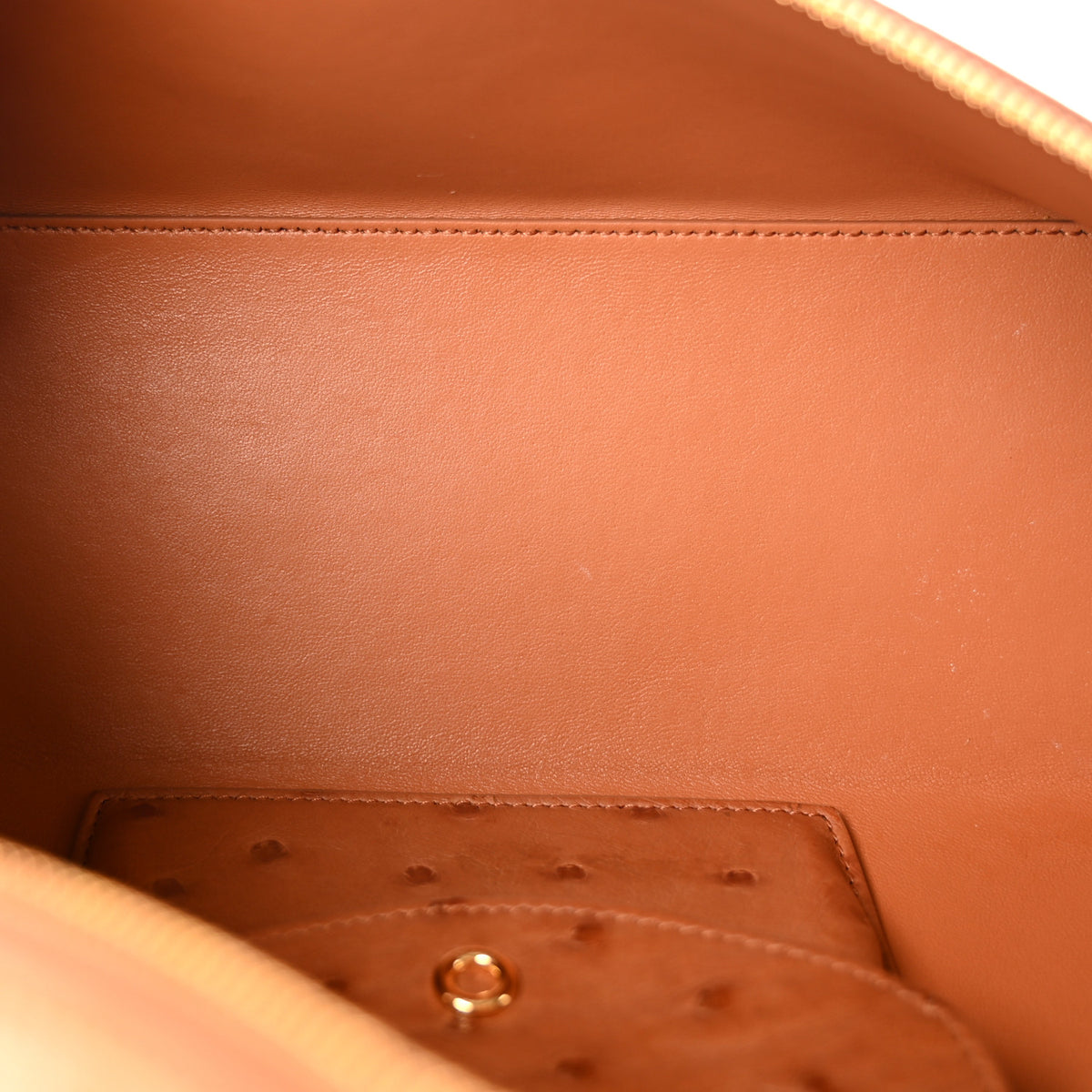 Ostrich Extra Pocket L27 Cognac