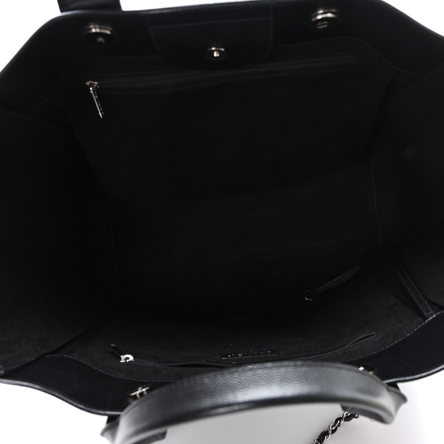 Chanel Caviar Medium Studded Deauville Tote Black 5 of 10