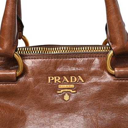 Prada Vitello Shine Shopping Satchel Giunco 8 of 11