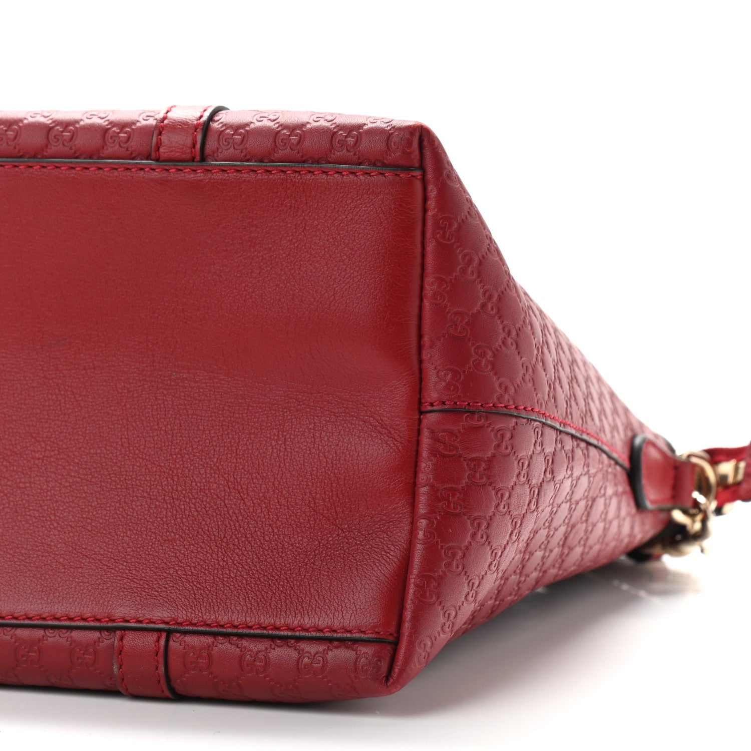 Gucci Soft Microguccissima Dome Satchel Red 9 of 11