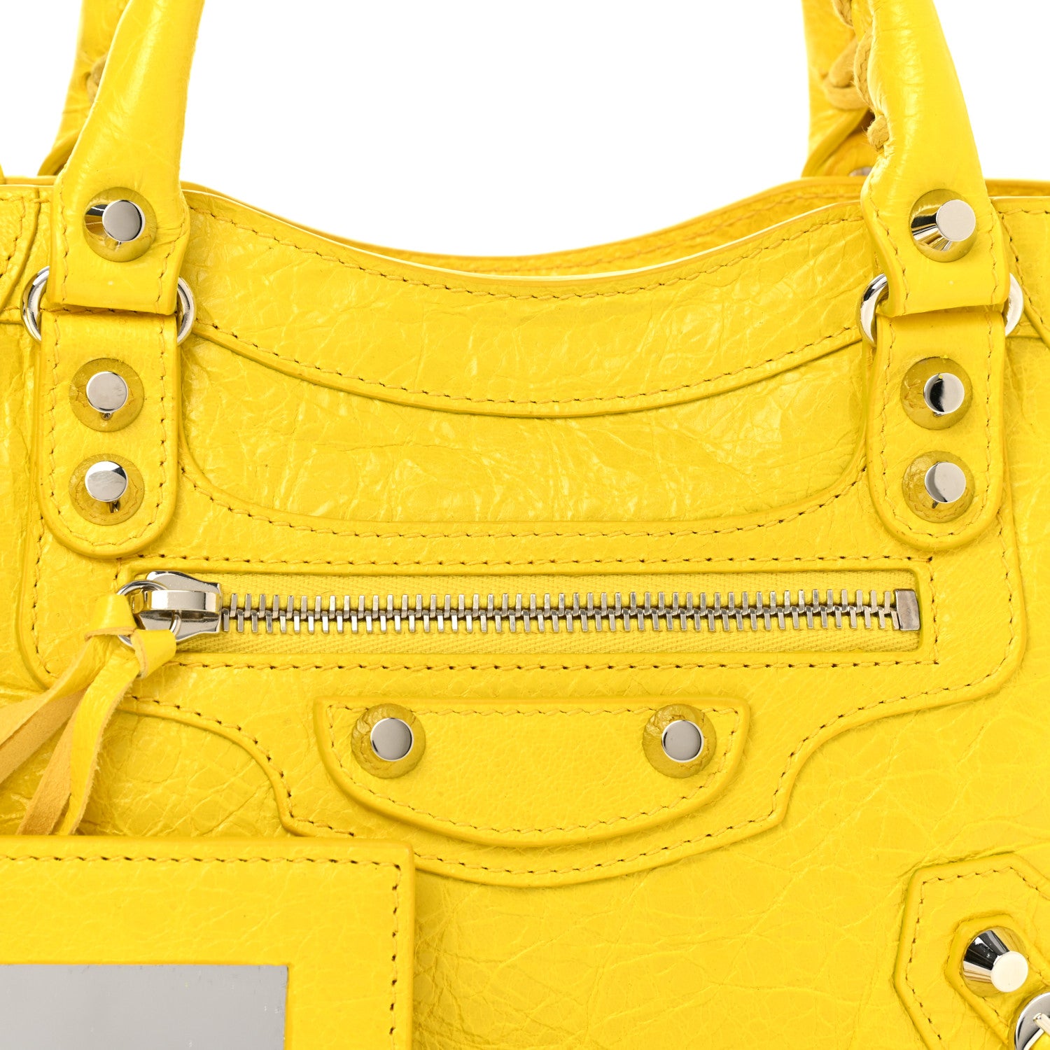 Balenciaga Agneau Classic Hardware Mini City Jaune Soleil 8 of 10