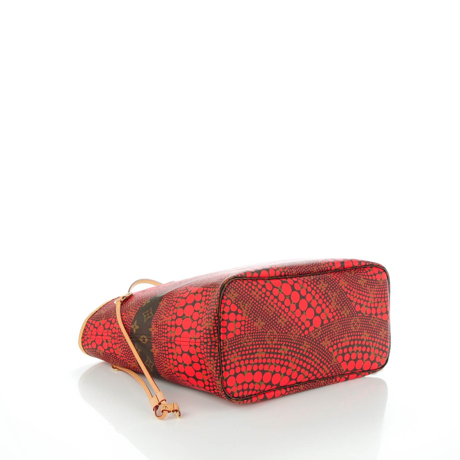 Louis Vuitton Monogram Kusama Waves Neverfull MM Red 4 of 7