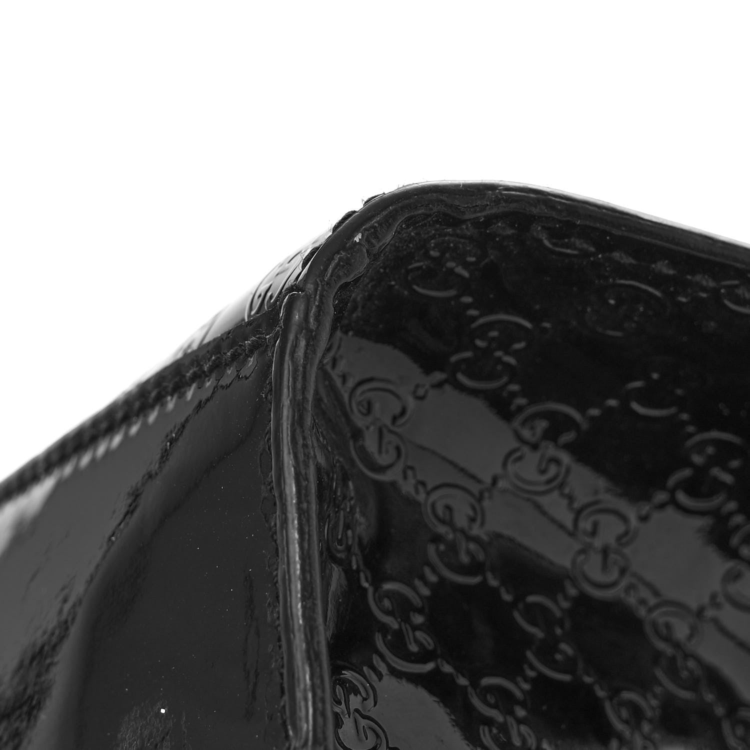 Gucci Shine Guccissima Medium Emily Chain Shoulder Bag Black 18 of 18