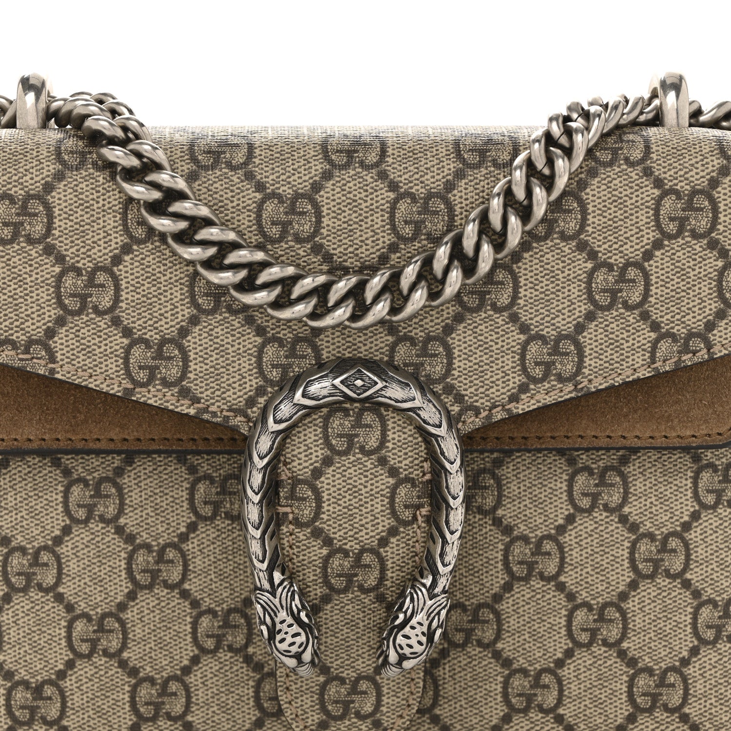 Gucci GG Supreme Monogram Mini Dionysus Shoulder Bag Taupe 8 of 12