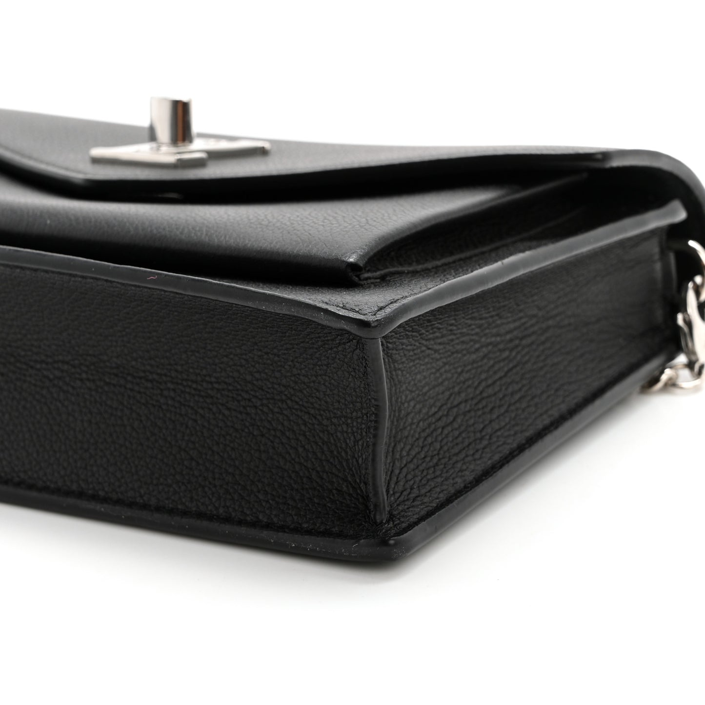 Soft Calfskin My Lockme Pochette Black