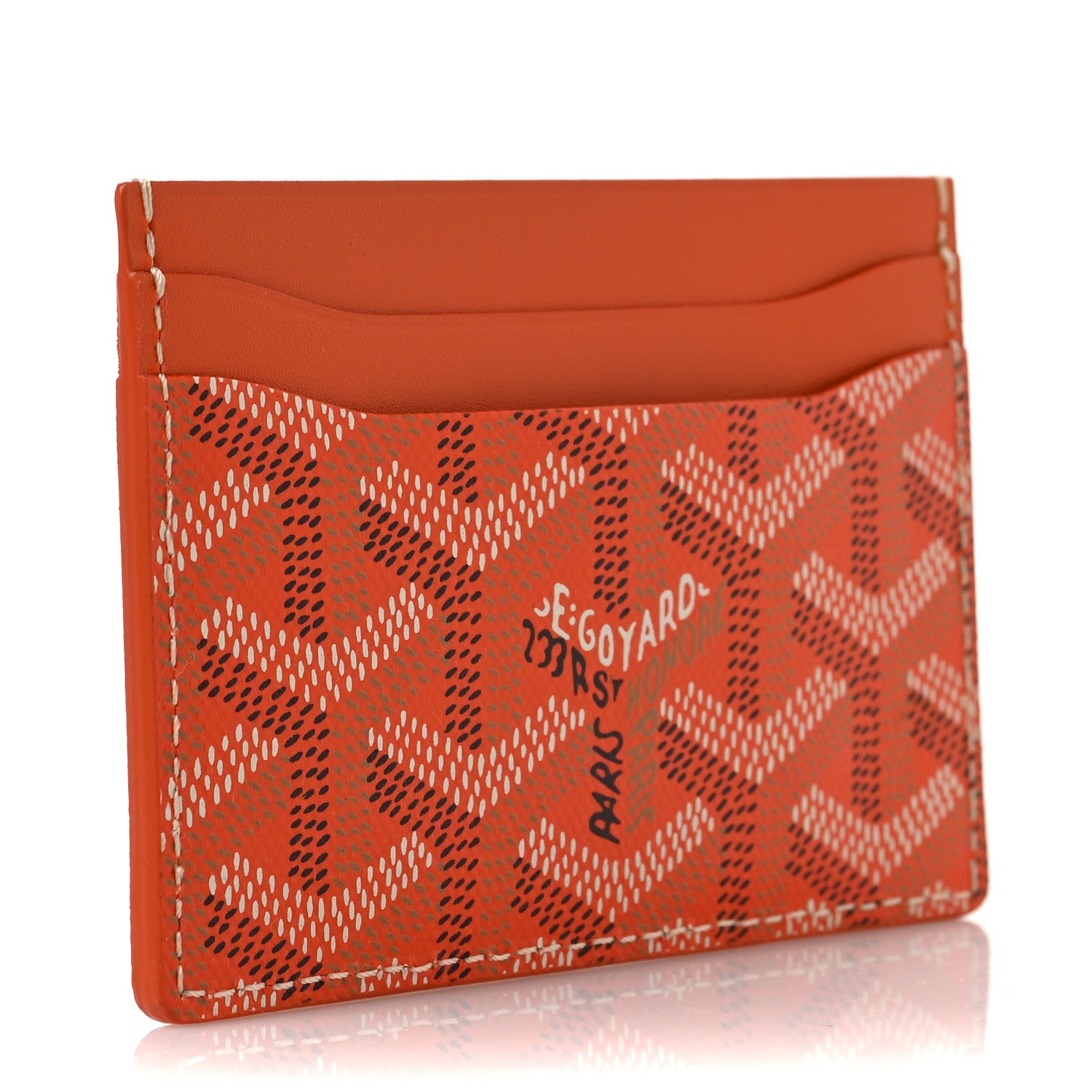 Goyard Goyardine Saint Sulpice Card Holder Orange 3 of 6
