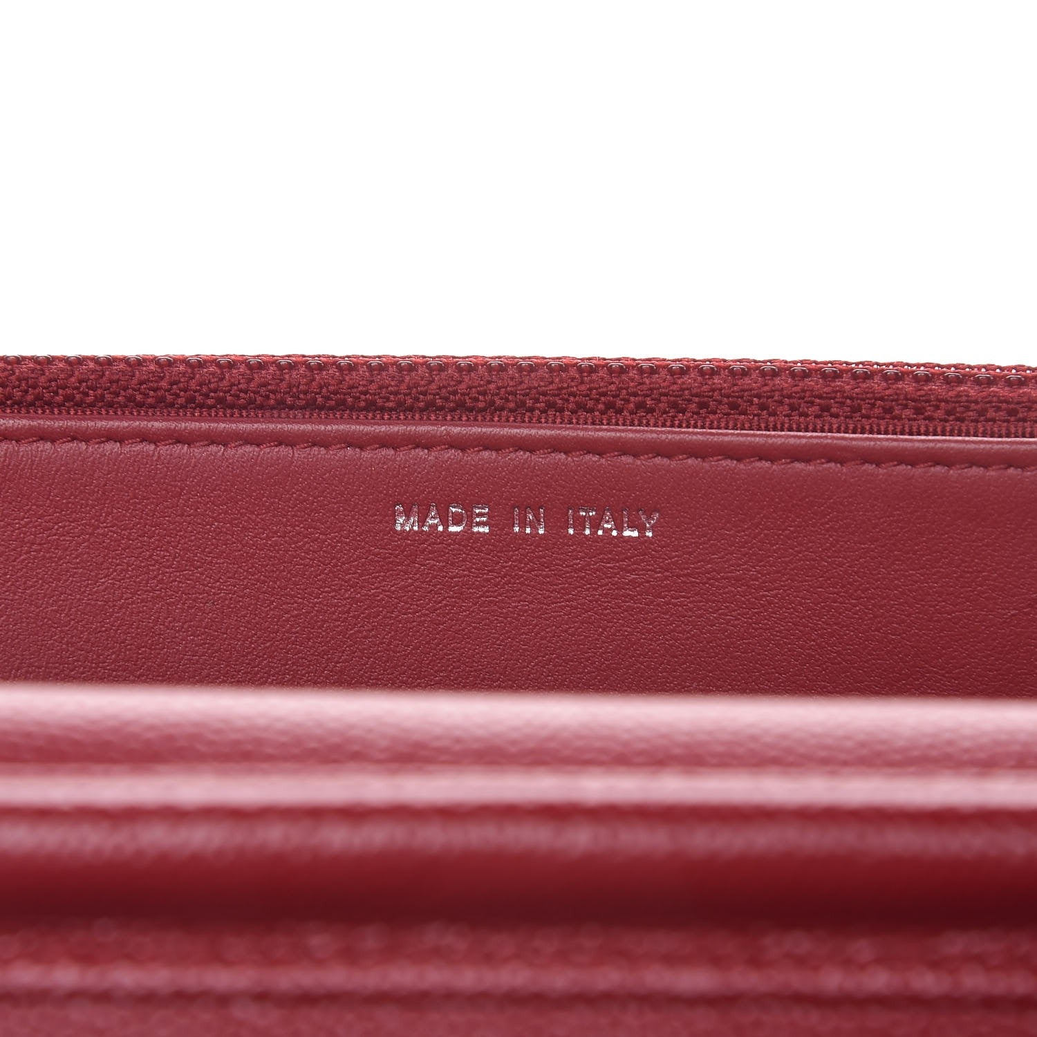 Chanel Caviar Quilted Wallet on Chain WOC Red 7 of 10