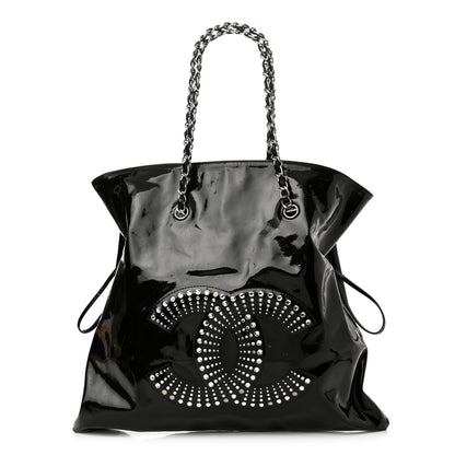 Chanel Patent Crystal Strass Bonbons Tote Black 1 of 14
