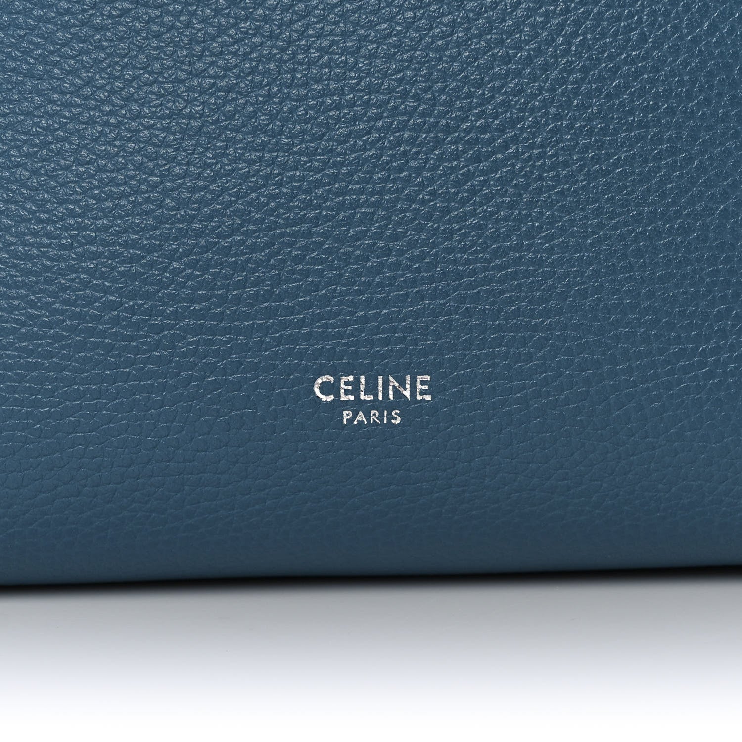 Celine Soft Grained Calfskin Small Sangle Bucket Bag Blue 9 of 9