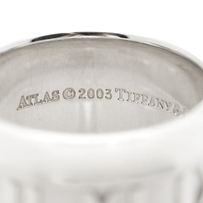 Tiffany Sterling Silver Atlas Band Ring 49 5 4 of 6