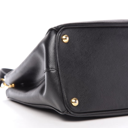 Prada Saffiano Medium Galleria Double Zip Tote Black 6 of 10