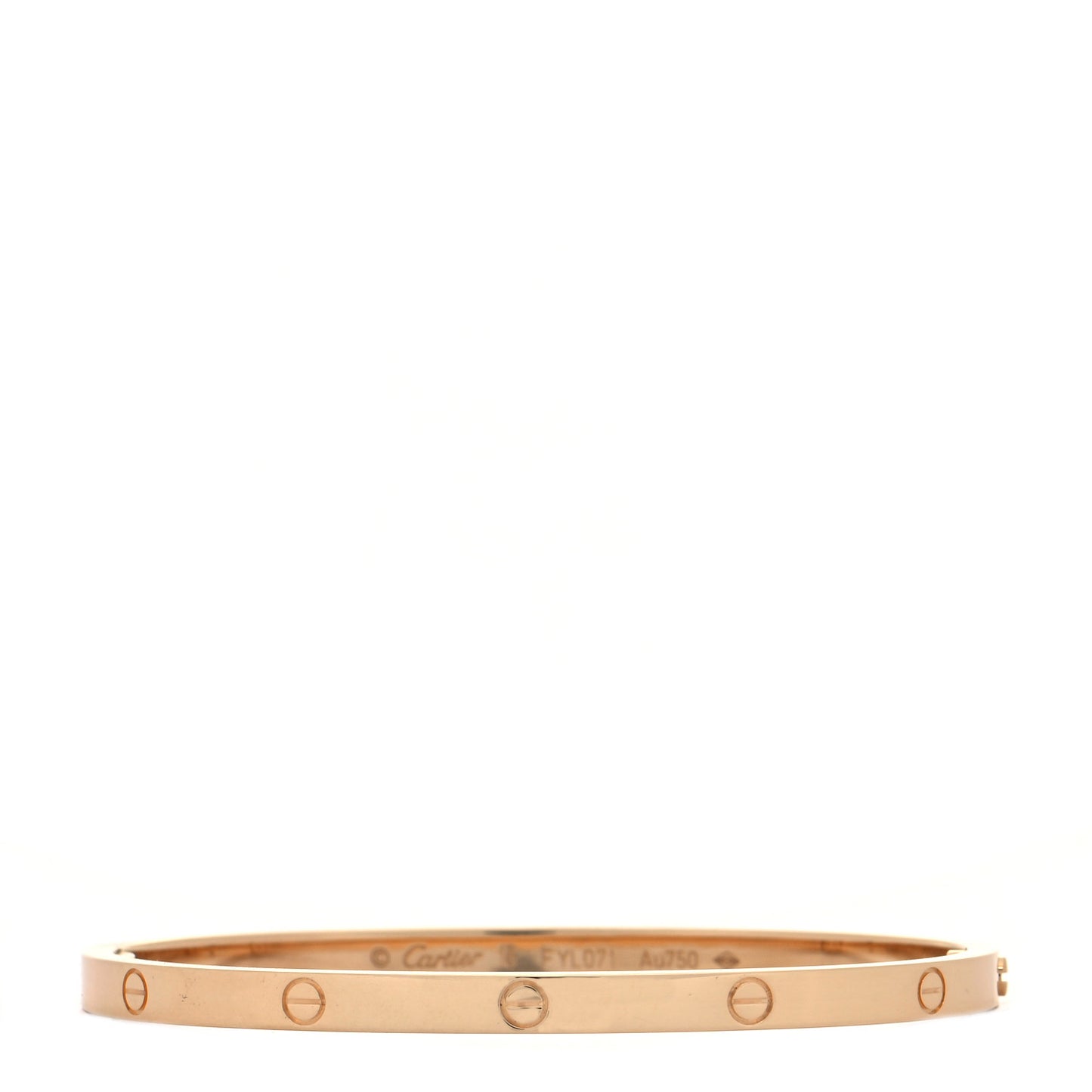 18K Yellow Gold Small LOVE Bracelet 16