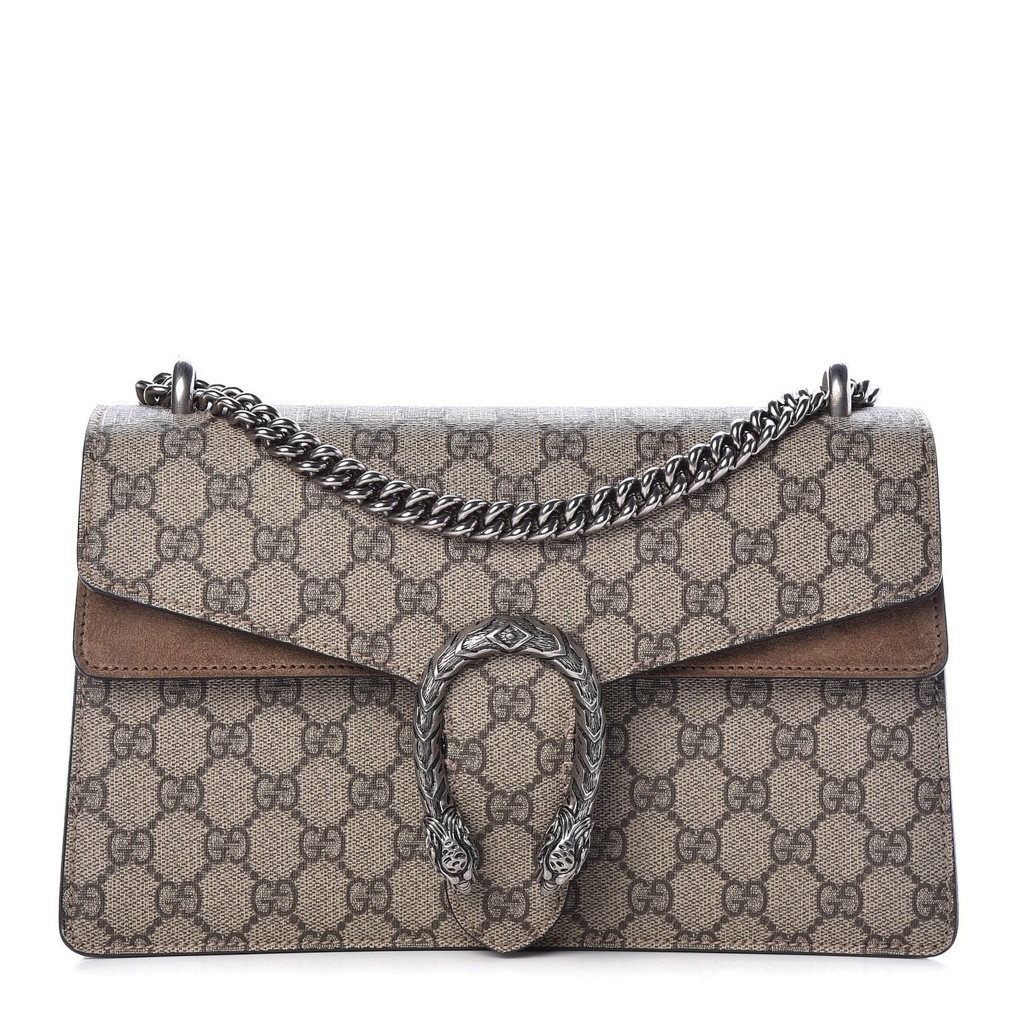 GG Supreme Monogram Small Dionysus Shoulder Bag Taupe