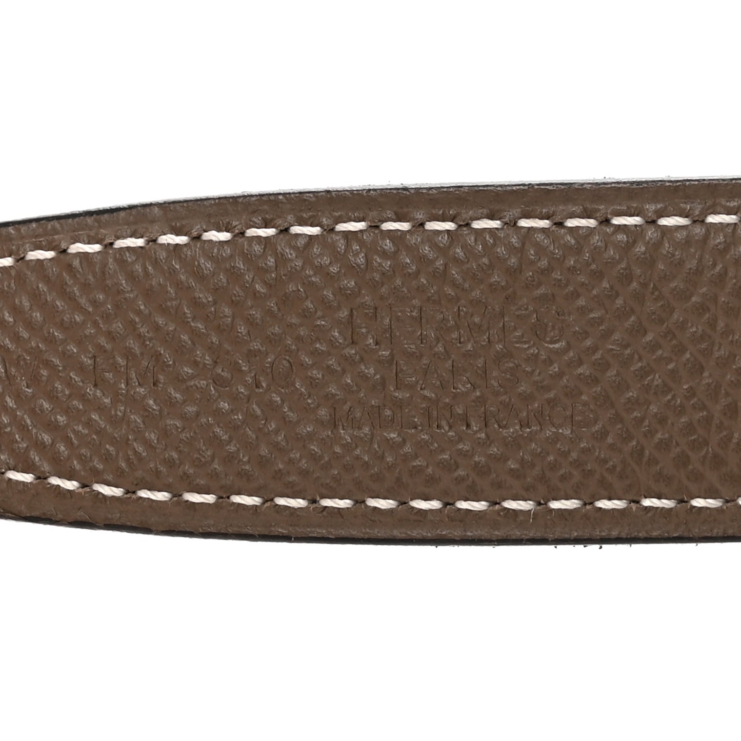 Swift Epsom 24mm Mini H Belt 75 Black Etoupe