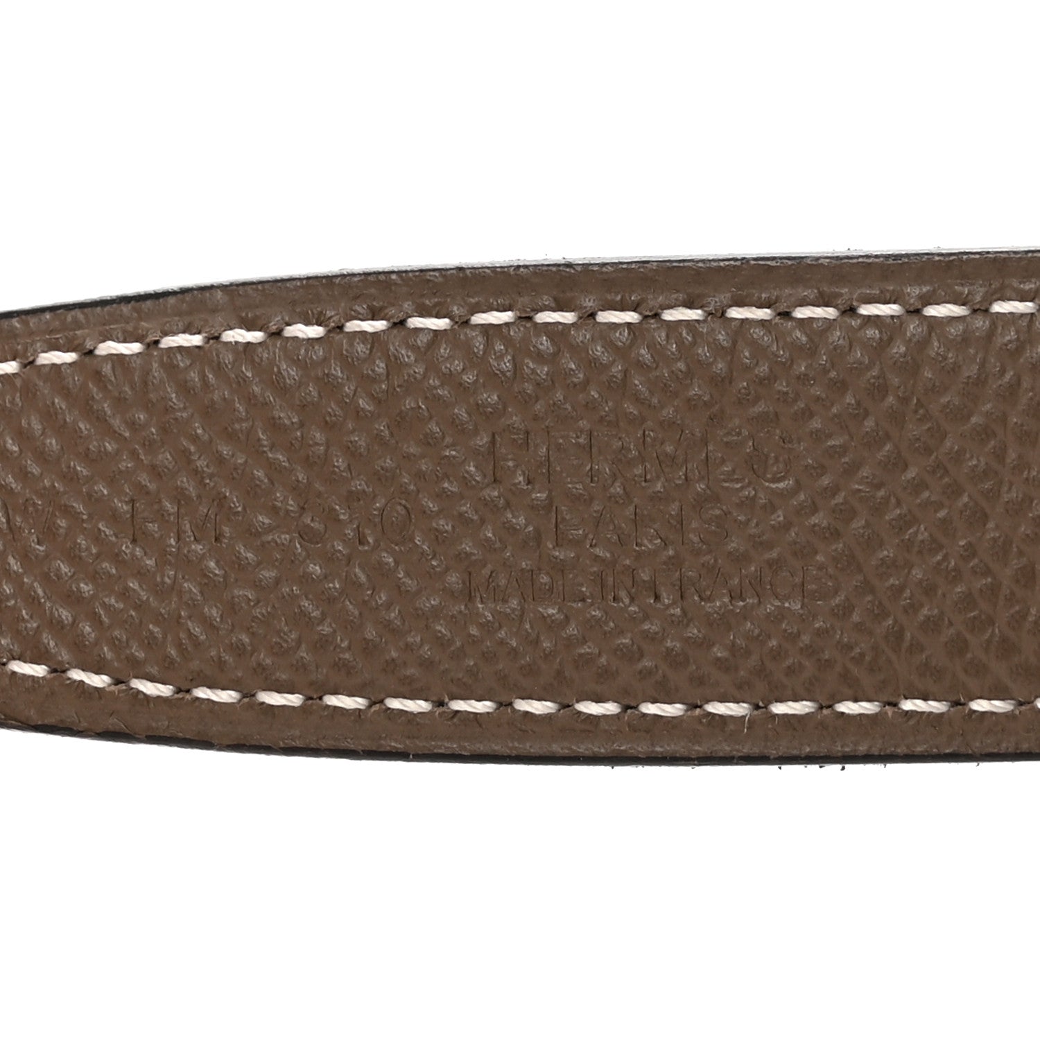 Hermes Swift Epsom 24mm Mini H Belt 75 Black Etoupe 5 of 6