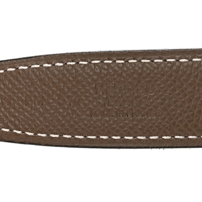 Hermes Swift Epsom 24mm Mini H Belt 75 Black Etoupe 5 of 6