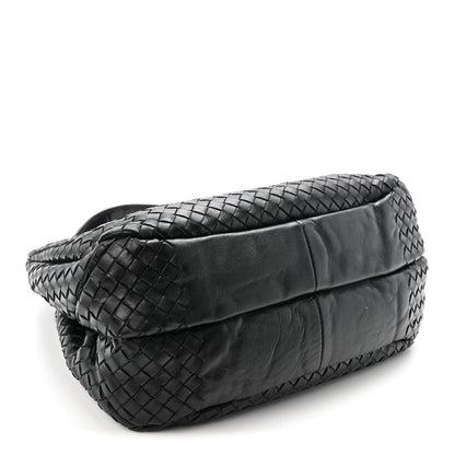 Bottega Veneta Nappa Intrecciato Medium Campana Shoulder Bag Black 4 of 10