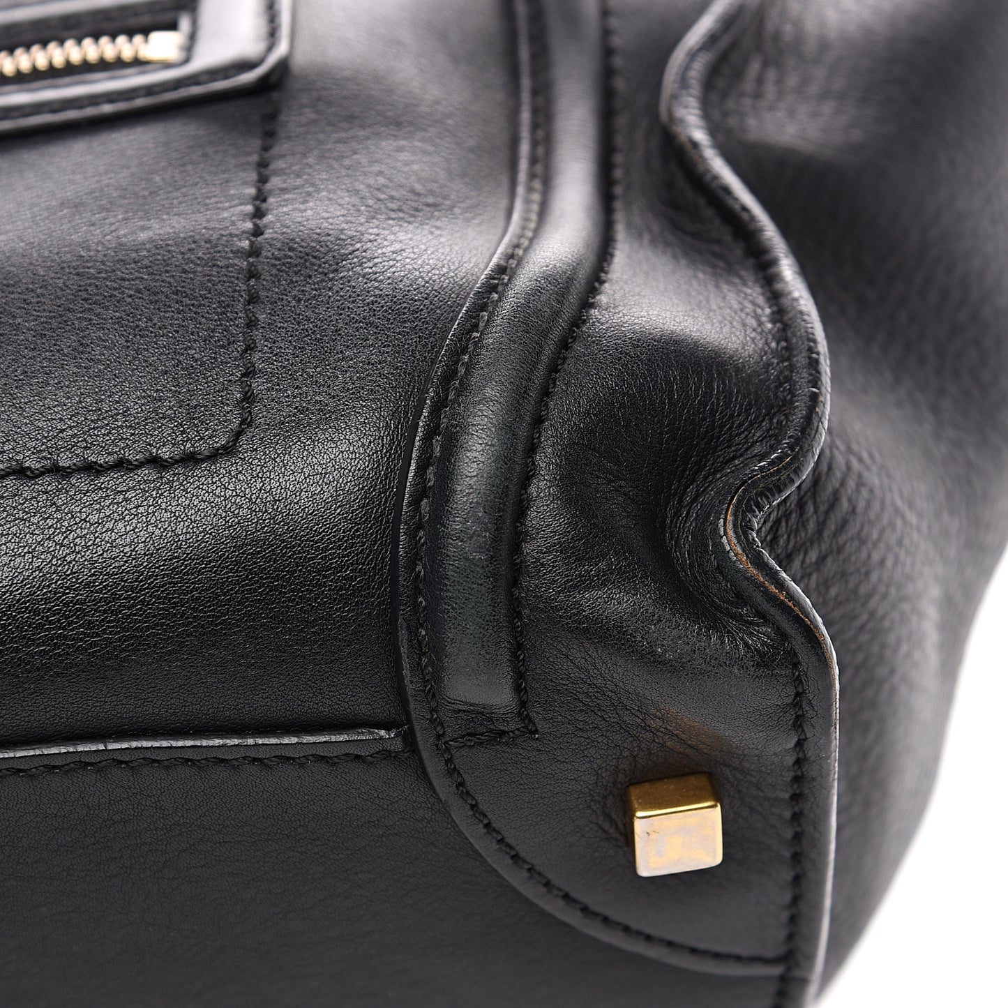 Smooth Calfskin Mini Luggage Black