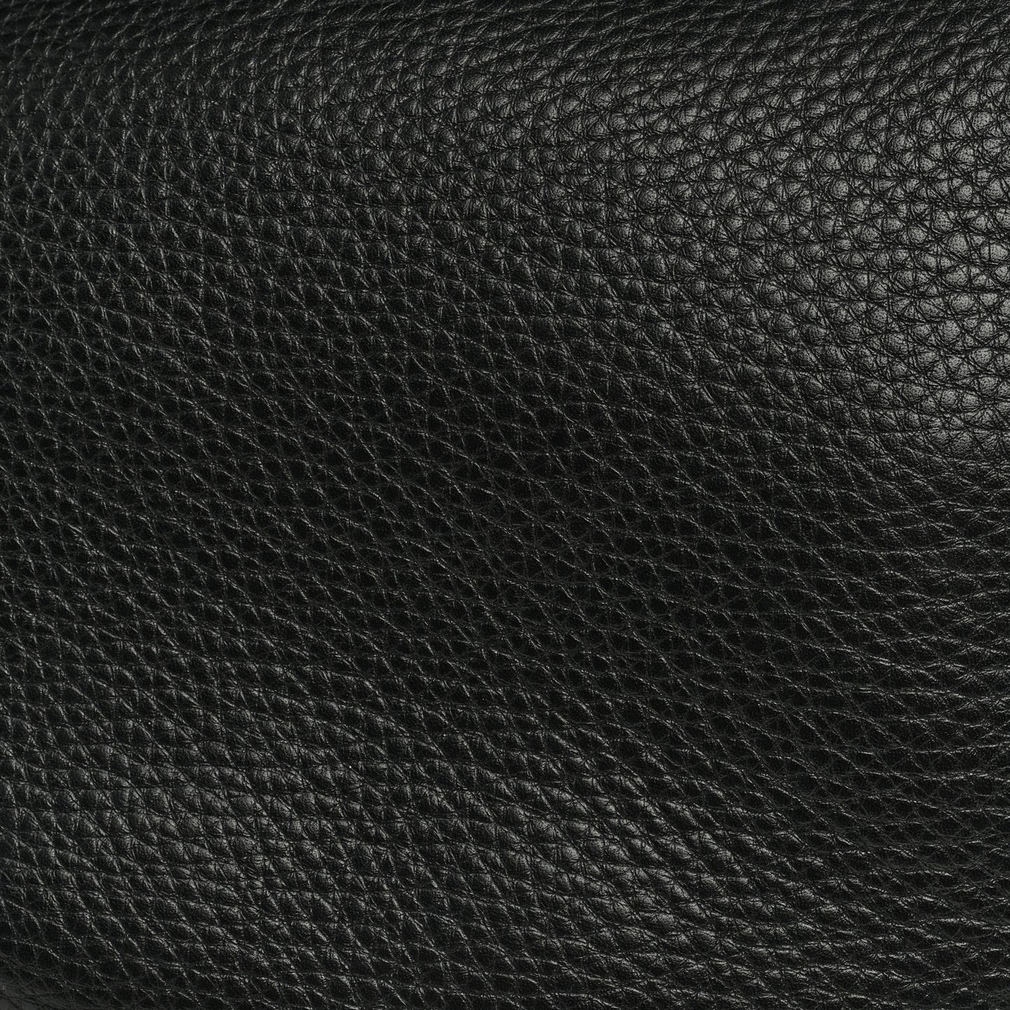 Grained Calfskin Large Slouchy Banana Bag Black