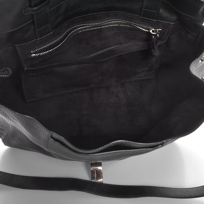 Proenza Schouler Pebbled Calfskin Double Sided PS Courier Bag Black 6 of 8