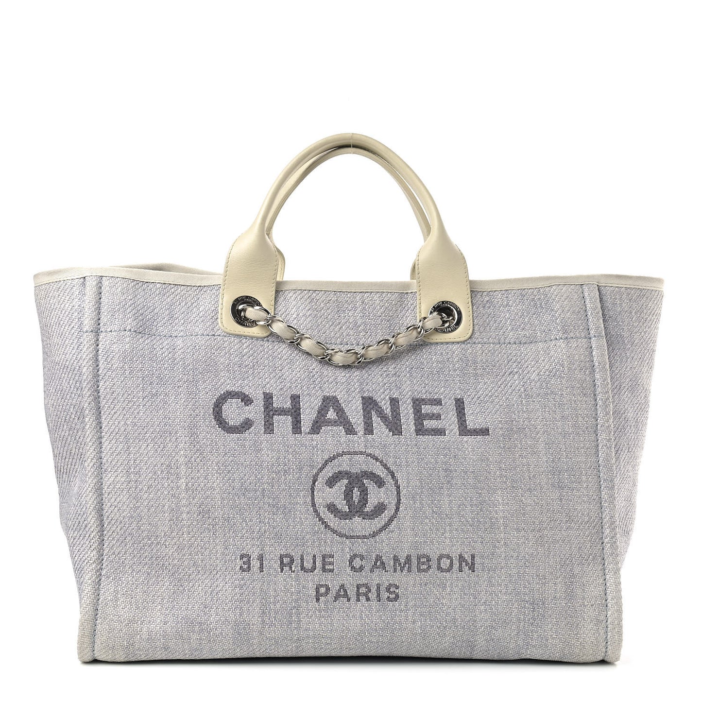 Canvas Medium Deauville Tote Denim Blue