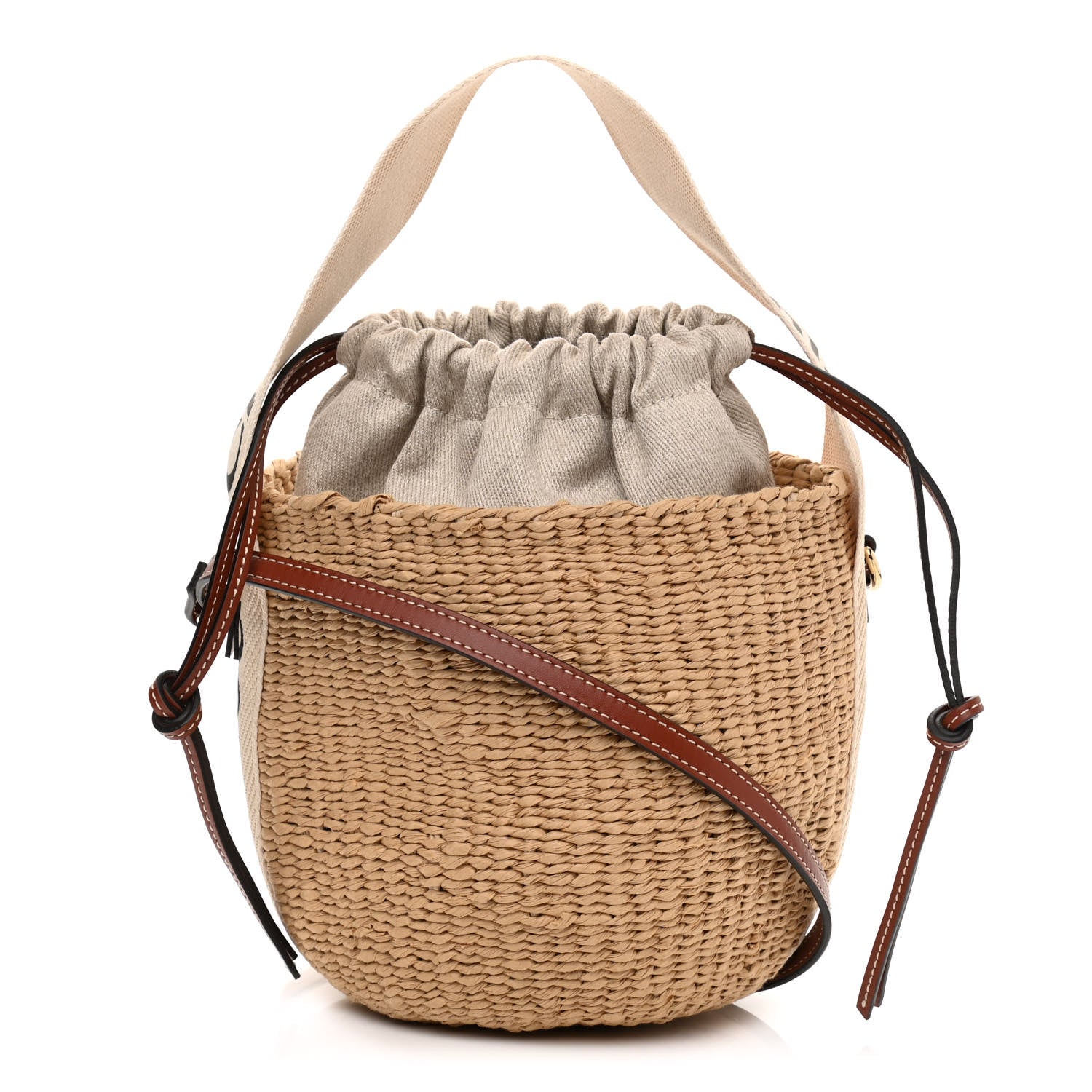 Chloe Natural Woven Fiber Small Woody Basket 1 of 11