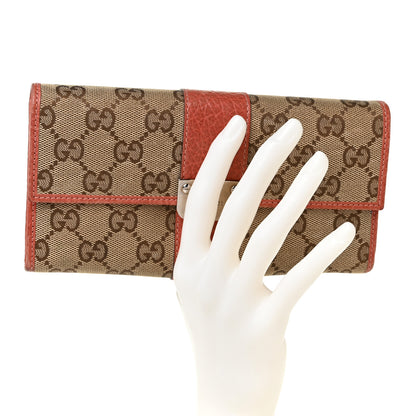 Gucci Monogram Continental Flap Wallet Coral 2 of 10