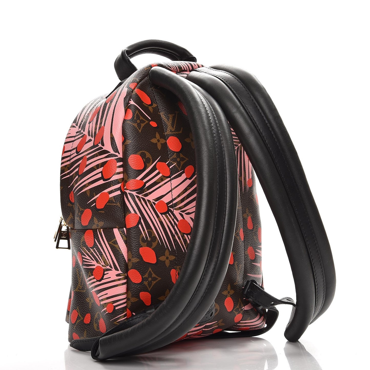 Monogram Jungle Dots Palm Springs Backpack PM Sugar Pink Poppy