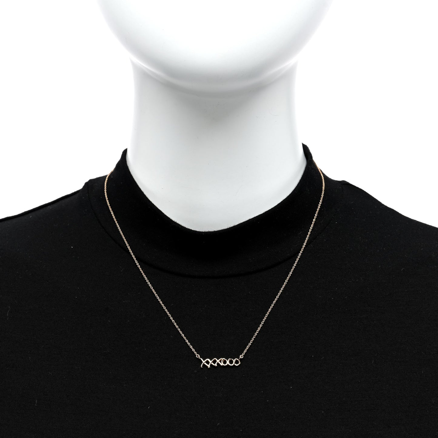 18K Rose Gold Paloma's Graffiti Love and Kisses Pendant Necklace