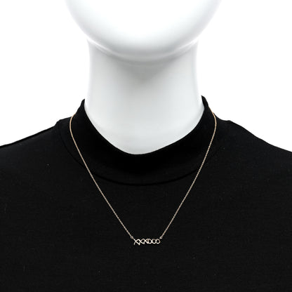 Tiffany 18K Rose Gold Paloma's Graffiti Love and Kisses Pendant Necklace 2 of 5