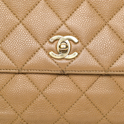 Chanel Caviar Quilted Jumbo Kelly Flap Beige 8 of 13